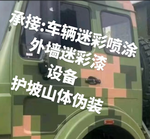 玉林外墙和地面的迷彩漆施工